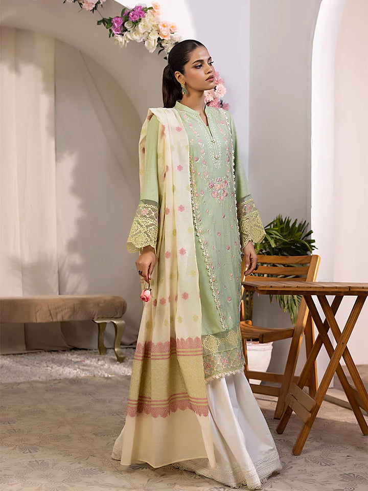 Salitex Women Embroidered Jacquard 2 Piece Shirt and Dupatta SPL2PEC032 - Summer Collection