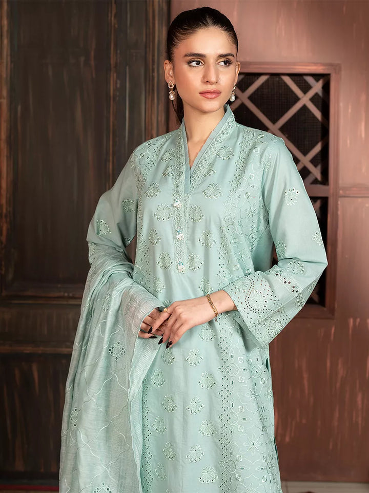 Salitex Women Embroidered Cambric 3 Piece Suit PML3PBC294 - Summer Collection