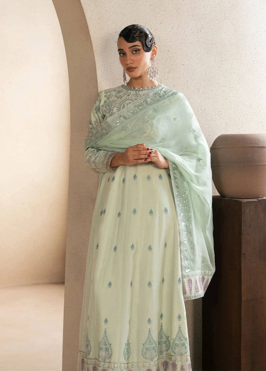 Neoma by Xenia Formals Unstitched Embroidered Raw Silk 3 Piece Suit XE26UNF 03- SELA - Festive Collection