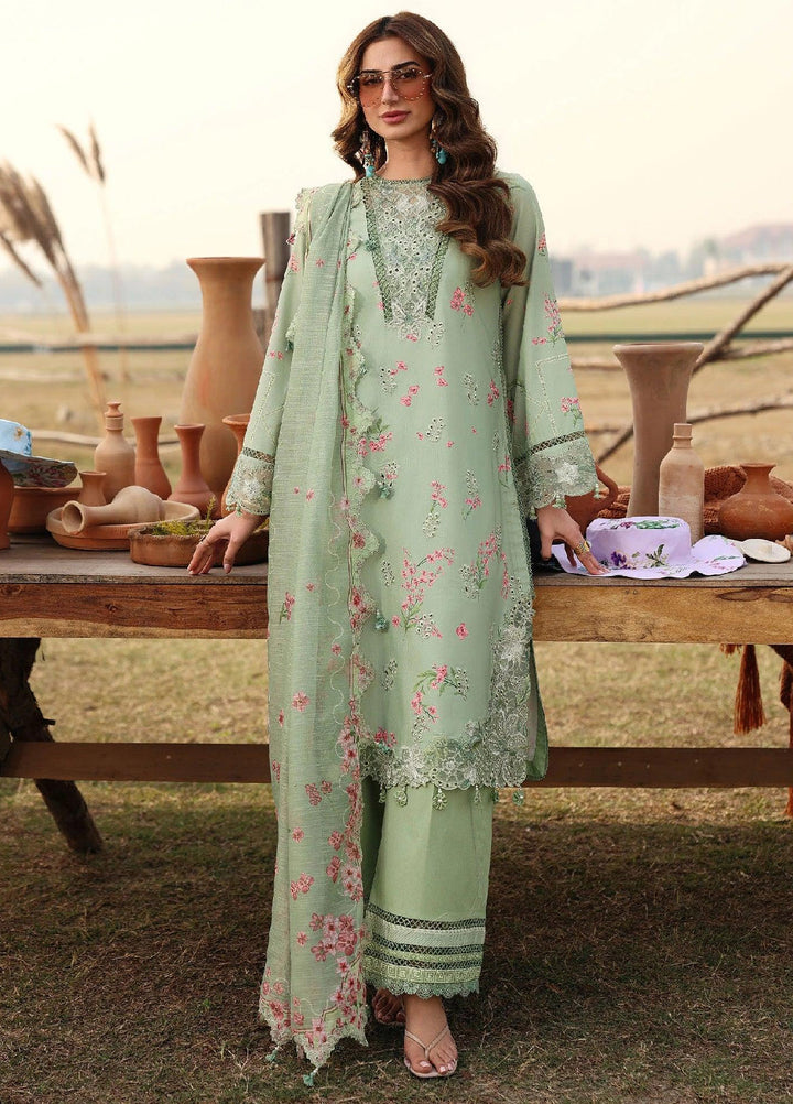 Sardinia Unstitched Embroidered Lawn 3 Piece Suit SRD26ULF D-5 WILLOW - Festive Collection