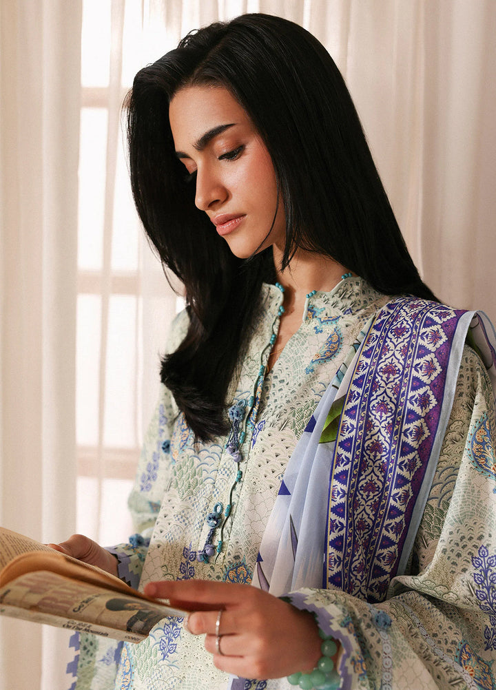Amaya by Zaha Unstitched Printed Lawn 3 Piece Suit ZK26UAL Lilia APL26-06 - Casual Collection