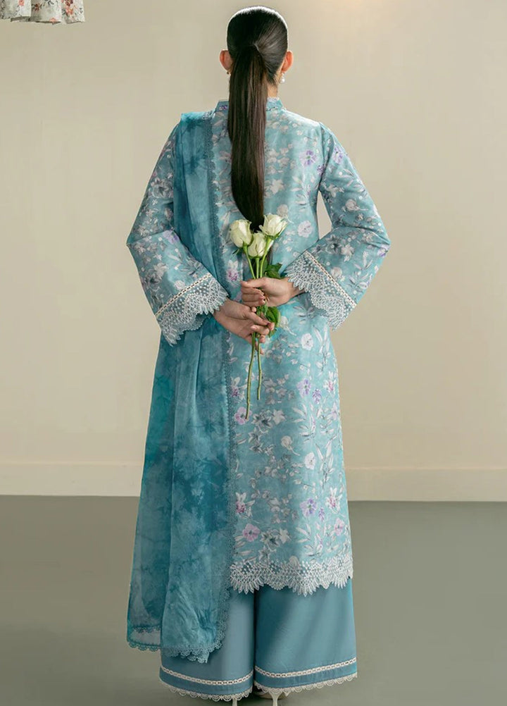 Zephyr by Ayzel Unstitched Lawn Embroidered 3 Piece Suit AAF26UZ D-6 Arin - Summer Collection