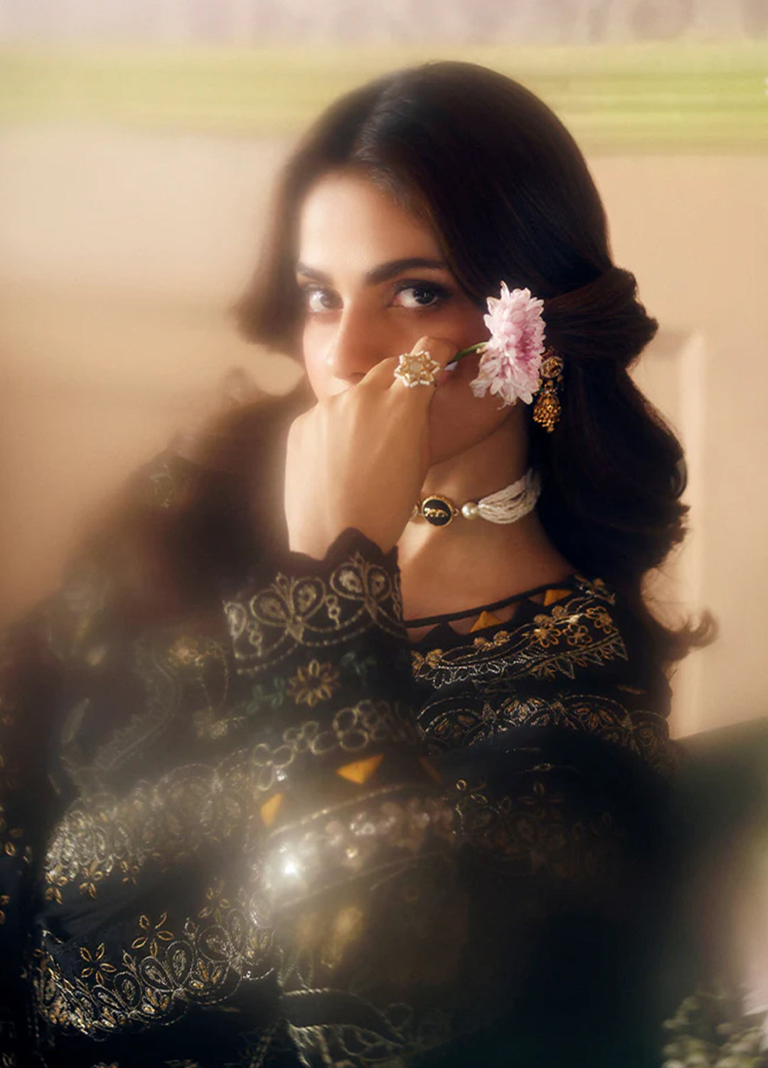 Gulaal Embroidered Chiffon Suits Unstitched 3 Piece GL25EU D-32 Deenah - Formals Collection
