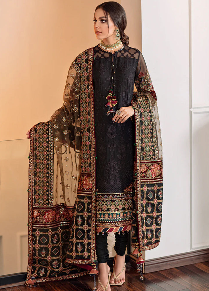 Chantelle by Baroque Unstitched Embroidered Chiffon 3 Piece Suit BQ26UFC EC-04 - Festive Collection