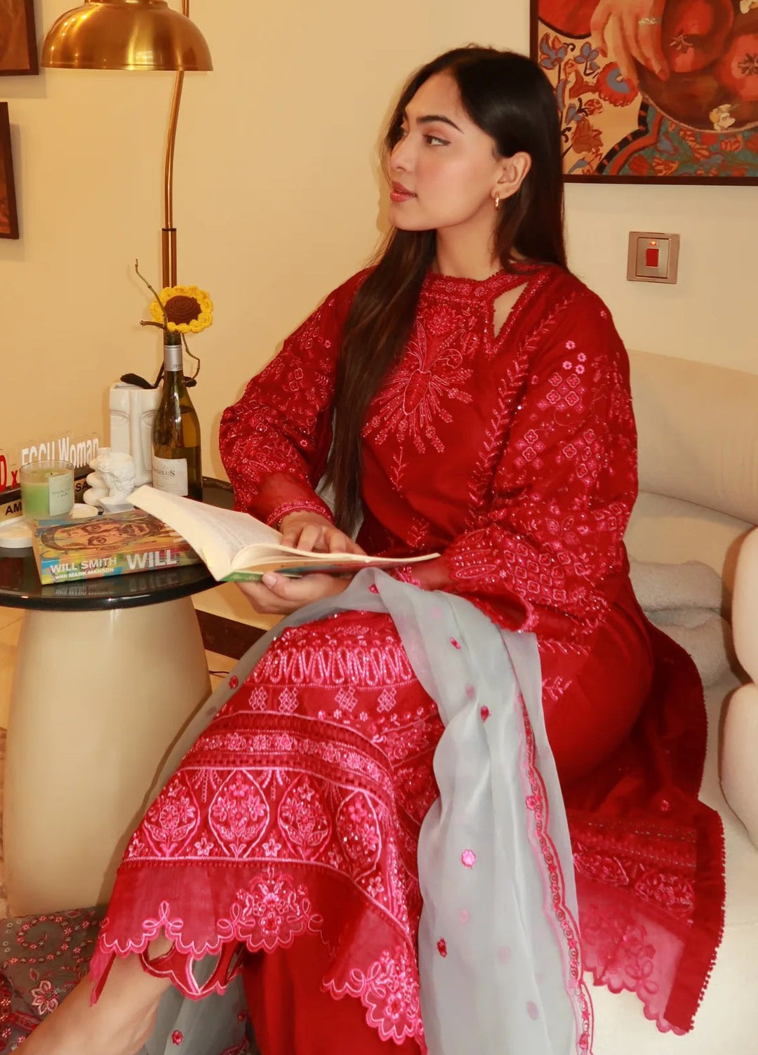 Aura of Flora by Zarizaa Unstitched Embroidered Lawn 3 Piece Suit PIXEL Lawn Collection