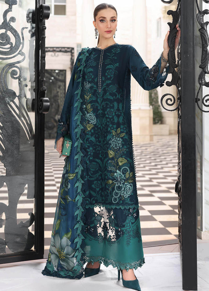 Maria B Unstitched Embroidered Lawn 3 Piece Suit MB26ULE D6 - Eid Collection