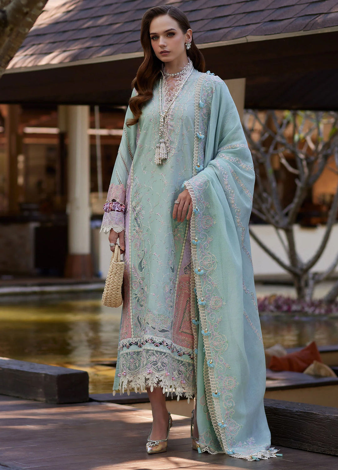 Ariya by Kanwal Malik Unstitched Embroidered Luxury Lawn 3 Piece Suit KM26UA D-3 ELIANA - Summer Collection