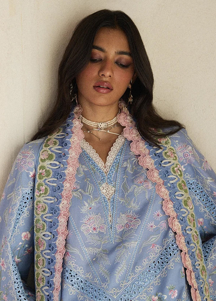 Suffuse Unstitched Embroidered Lawn 3 Piece Suit SSY26ULE Elani - Eid Collection