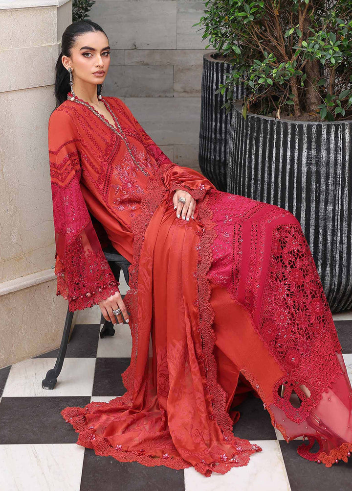 Maria B Unstitched Embroidered Lawn 3 Piece Suit MB26ULE D13 - Eid Collection