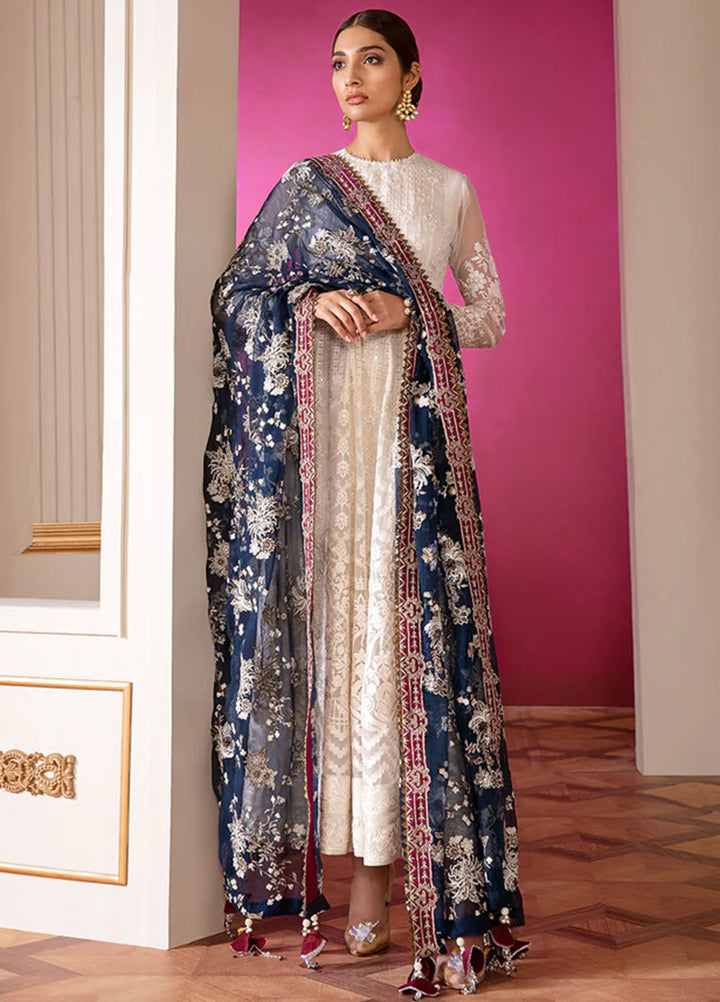 Chantelle by Baroque Unstitched Embroidered Chiffon 3 Piece Suit BQ26UCF 02-Glaze - Festive Collection