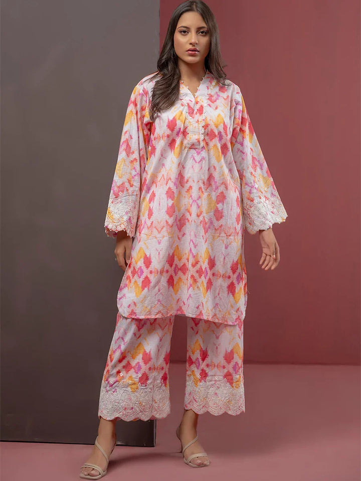 Salitex Women Printed Silk 2 Piece Suit WRS2BA24AL20 - Summer Collection
