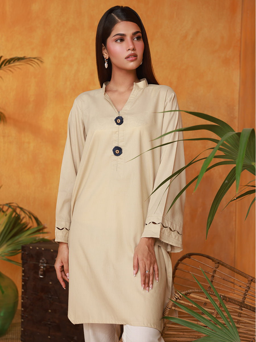 Salitex Women Solids Dobby 1 Piece Shirt WRTKBA24AL222 - Summer Collection