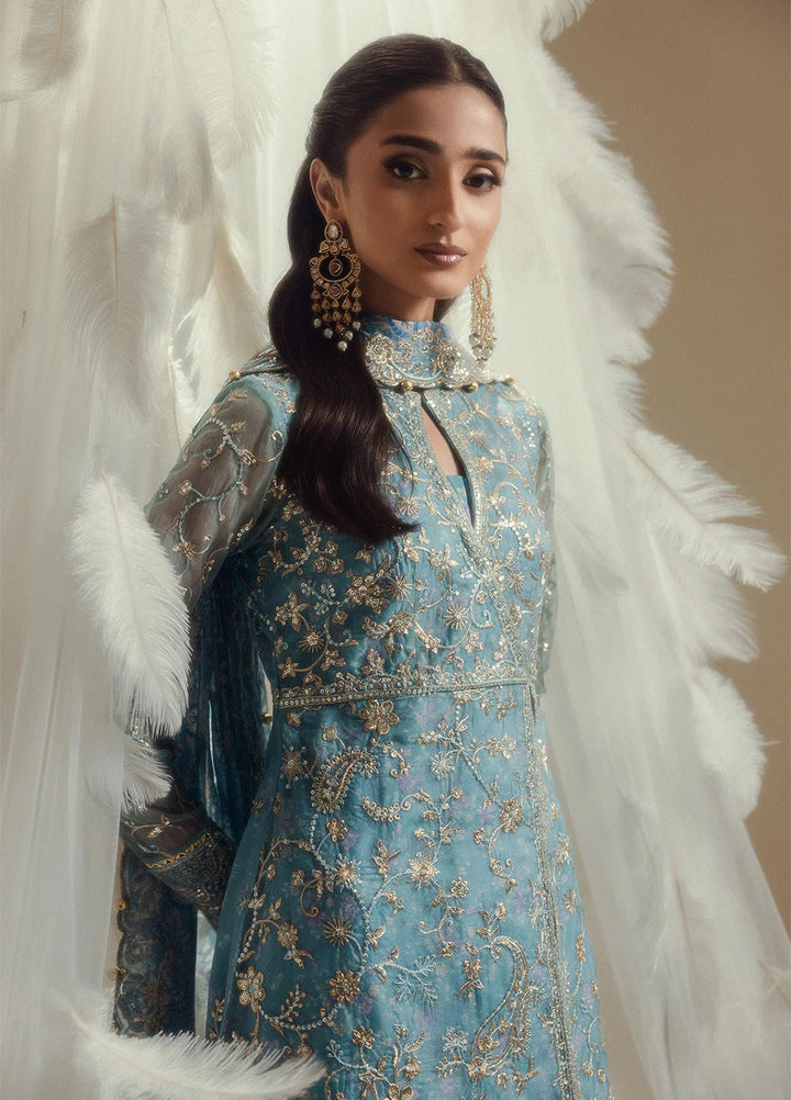 Aik Shaam by AIK Atelier Unstitched Embroidered Organza 3 Piece Suit AIK26UAS C2604 - Wedding Collection