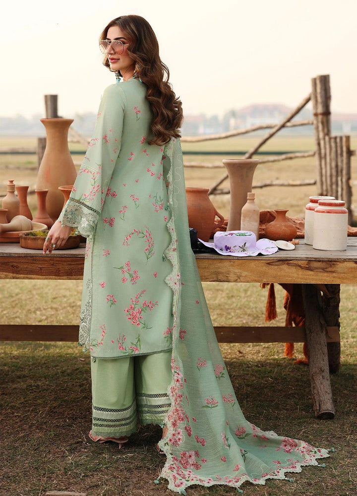 Sardinia Unstitched Embroidered Lawn 3 Piece Suit SRD26ULF D-5 WILLOW - Festive Collection