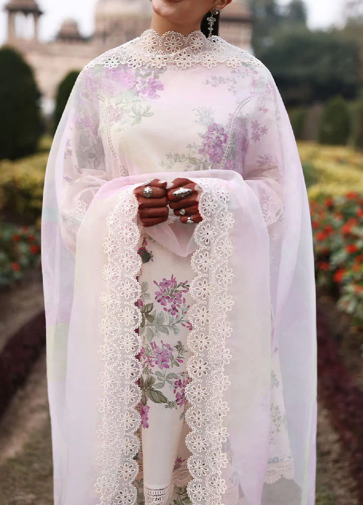 Cross Stitch Unstitched Embroidered Premium Lawn 3 Piece Suit CS26UCPL D11 CANDY FLOSS - Eid Collection