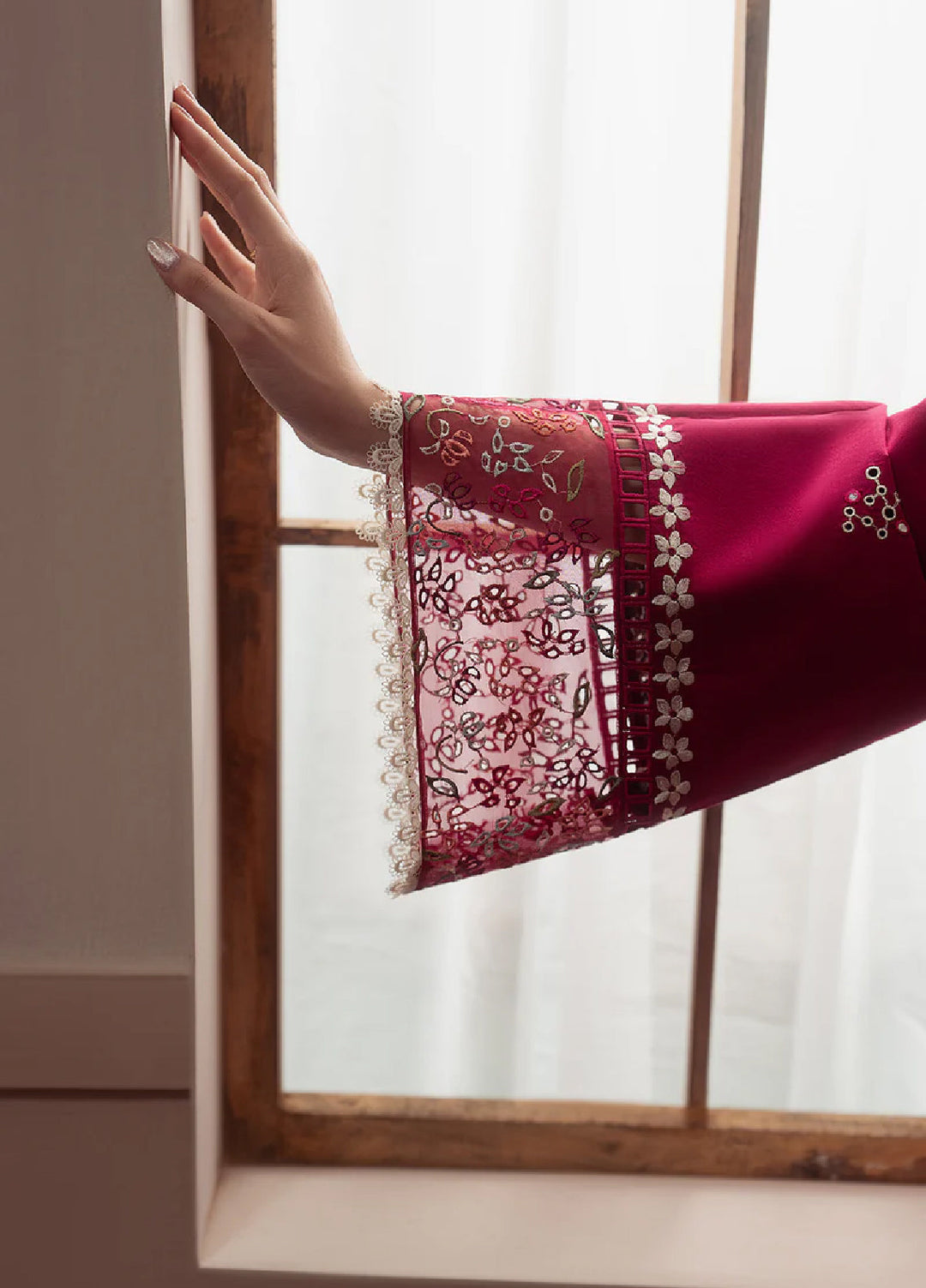 Brewed by Ayzel Unstitched Embroidered Lawn 3 Piece Suit AAF26UBL Doppio ZWU-0143-3PO - Festive Collection
