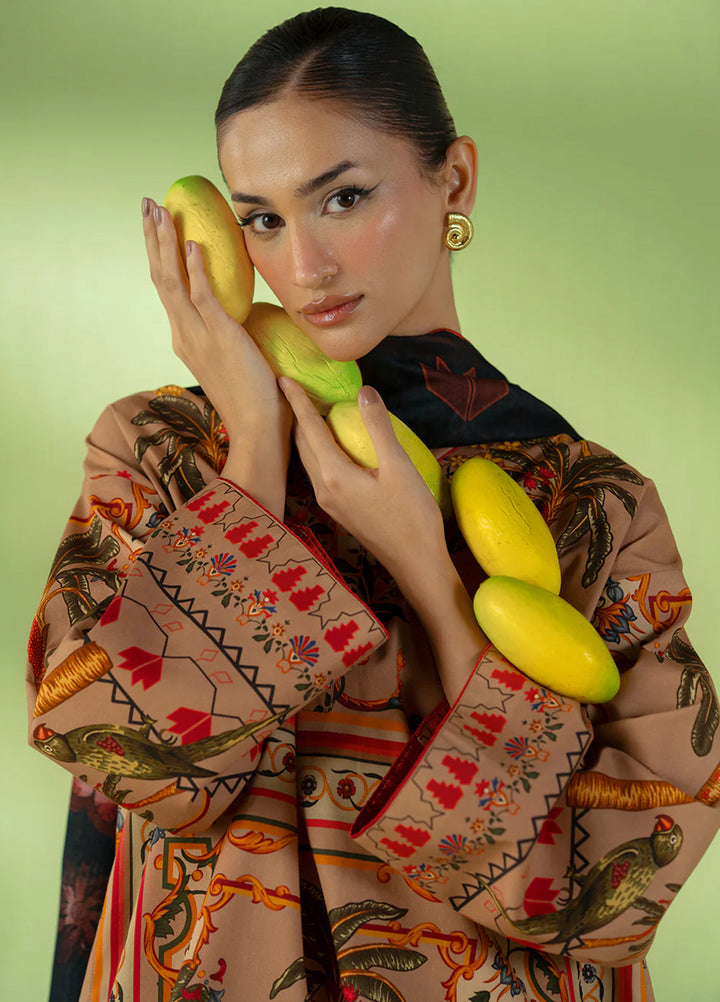 Joolie Prints by Saira Rizwan Printed Cambric Suits Unstitched 3 Piece SR25JP JPU25-05 Golden Hour - Summer Collection