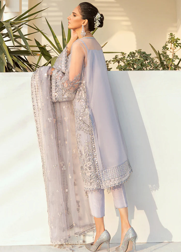 Chantelle by Baroque Unstitched Embroidered Net 3 Piece Suit BQ26UFC BQU-UF-D74 - Festive Collection