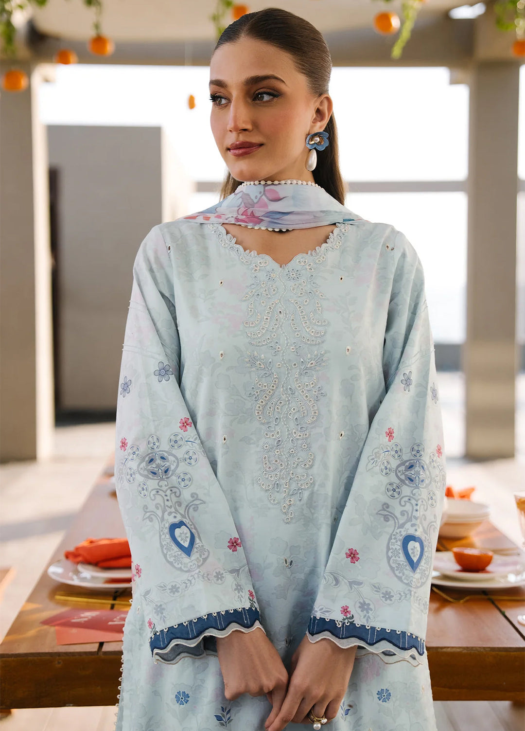 Afsanah by Seran Unstitched Embroidered Lawn 3 Piece Suit SN26UAL D-11 Alara - Summer Collection
