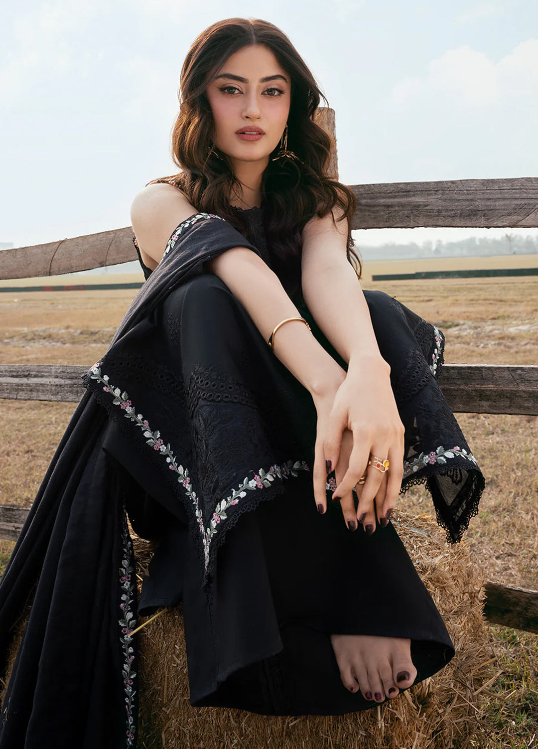 Mahveen by Izel Unstitched Embroidered Lawn 3 Piece Suit Sheharbano - Eid Collection
