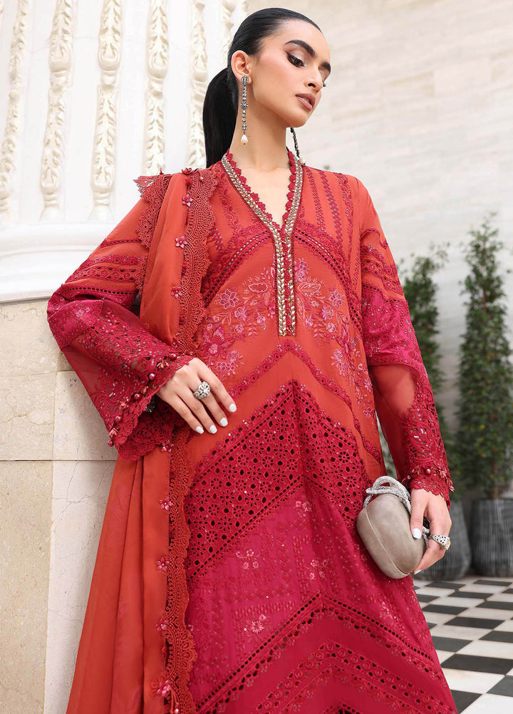 Maria B Unstitched Embroidered Lawn 3 Piece Suit MB26ULE D13 - Eid Collection