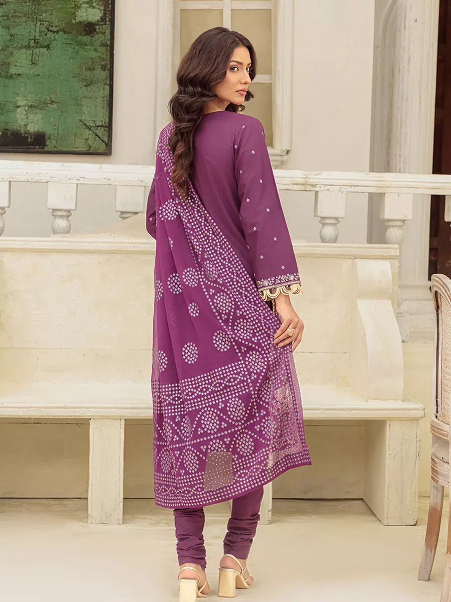Salitex Unstitched Embroidered Cambric 3 Piece Suit UNS7MK011UT - Festive Collection