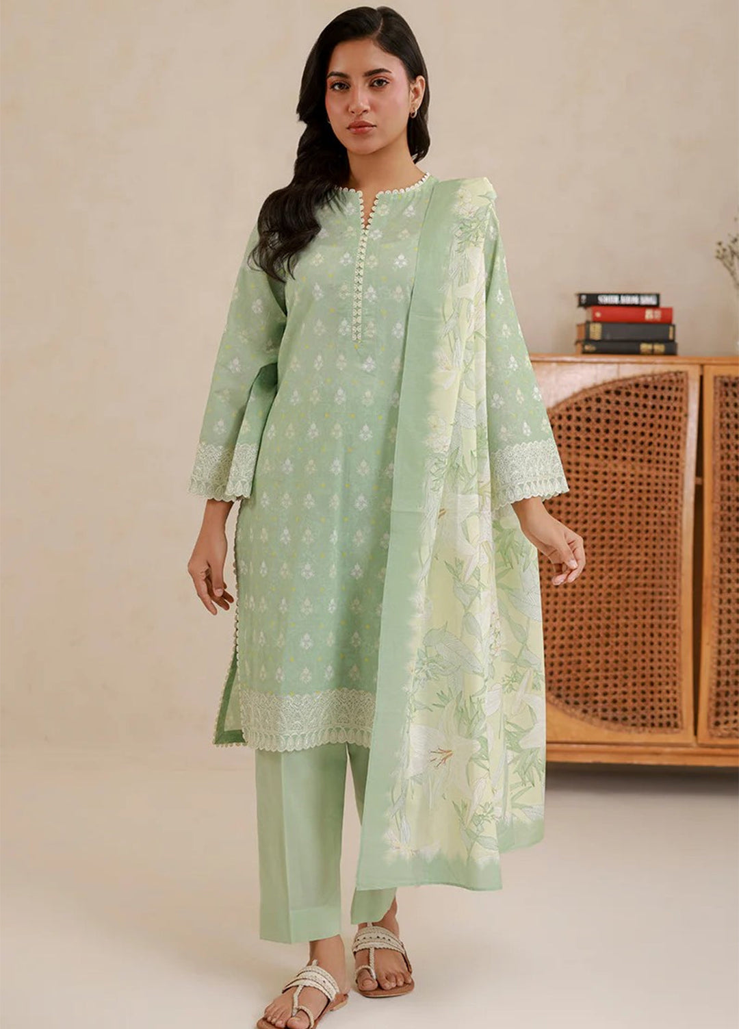 Zellbury Unstitched Embroidered Lawn 3 Piece Suit ZB26UVIII WUS26E30780 - Casual Collection