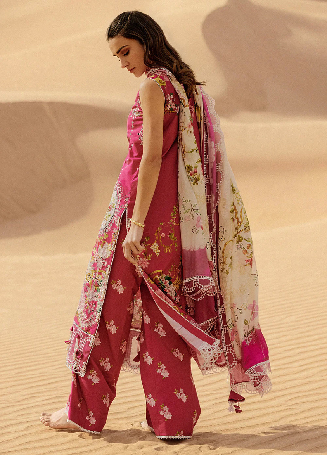 Saira Rizwan Unstitched Embroidered Luxury Lawn 3 Piece Suit SR26ULL SRL26-02 ZUMAR - Festive Collection
