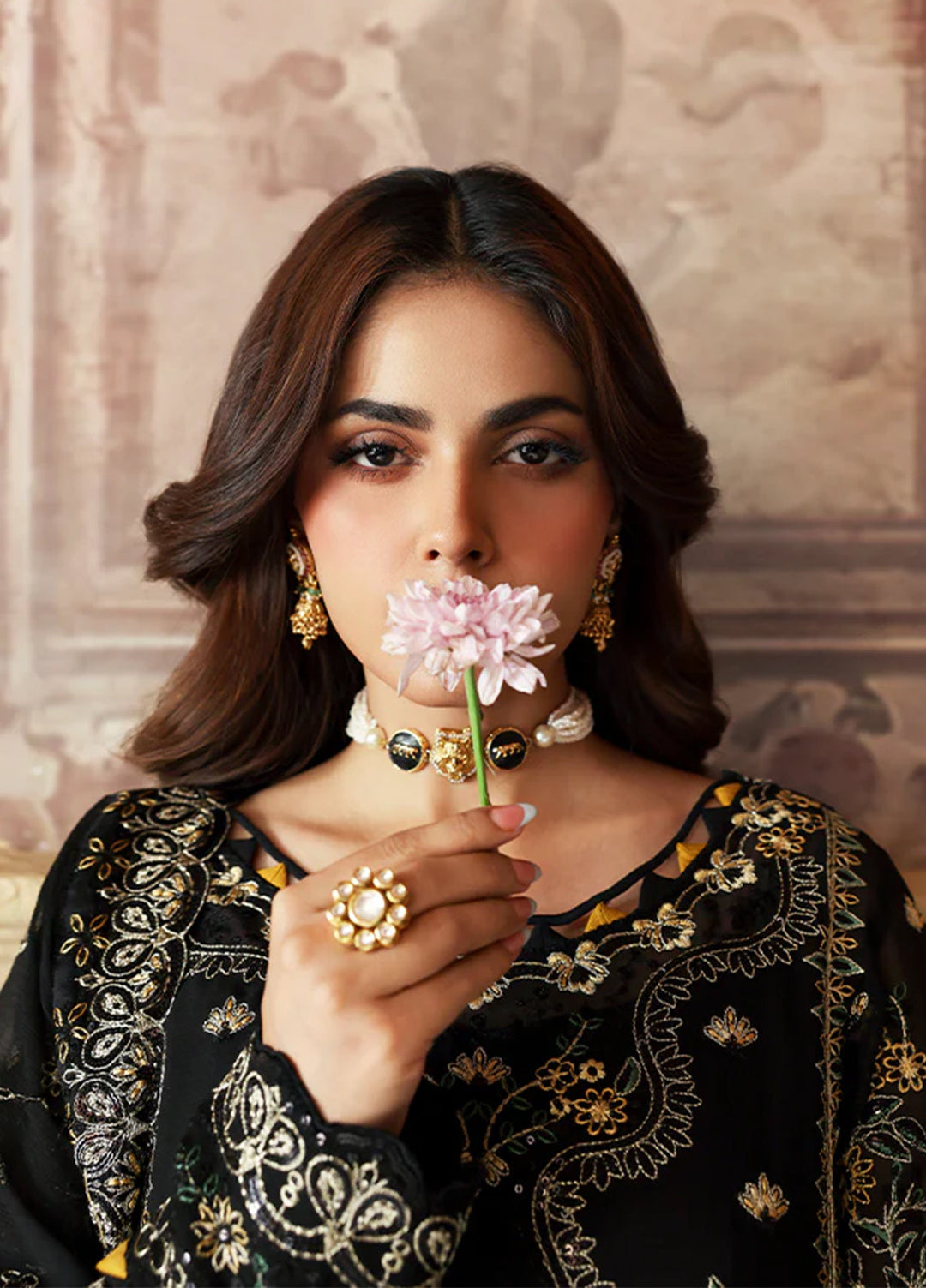 Gulaal Embroidered Chiffon Suits Unstitched 3 Piece GL25EU D-32 Deenah - Formals Collection