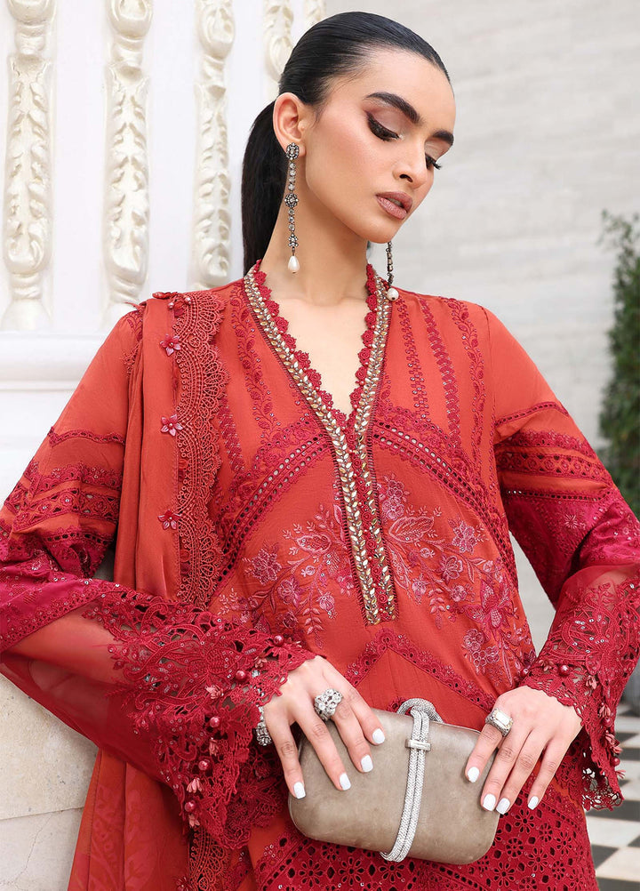 Maria B Unstitched Embroidered Lawn 3 Piece Suit MB26ULE D13 - Eid Collection