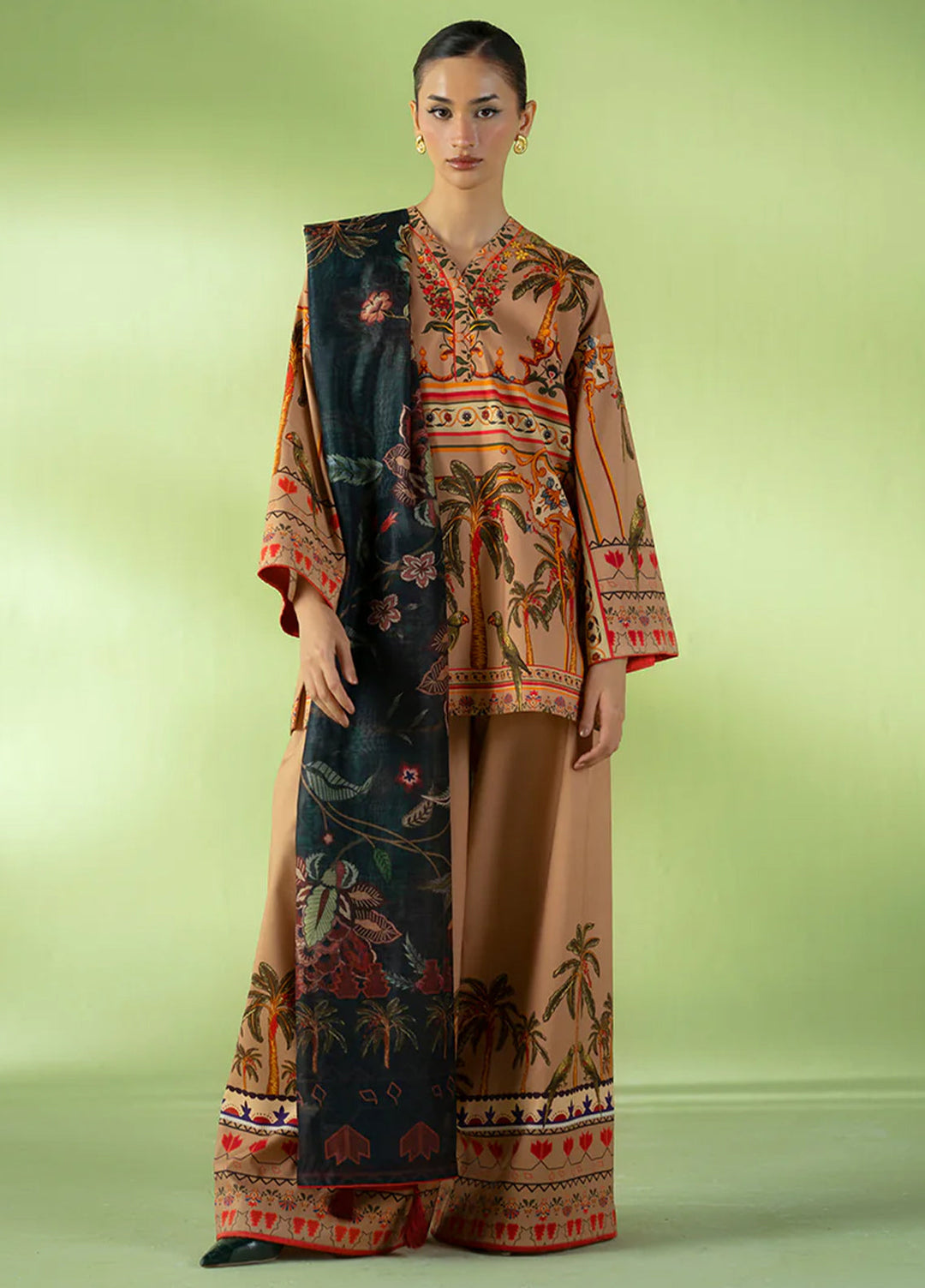 Joolie Prints by Saira Rizwan Printed Cambric Suits Unstitched 3 Piece SR25JP JPU25-05 Golden Hour - Summer Collection