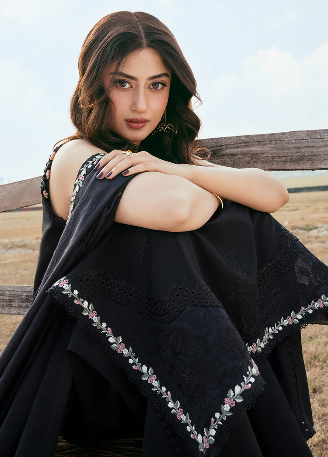 Mahveen by Izel Unstitched Embroidered Lawn 3 Piece Suit Sheharbano - Eid Collection