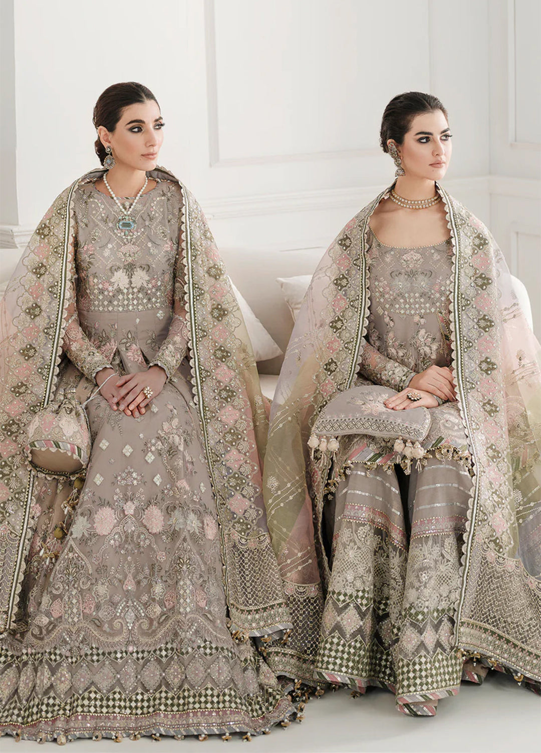 Chantelle by Baroque Unstitched Embroidered Net 3 Piece Suit BQ26UCF CH10-D08 - Festive Collection