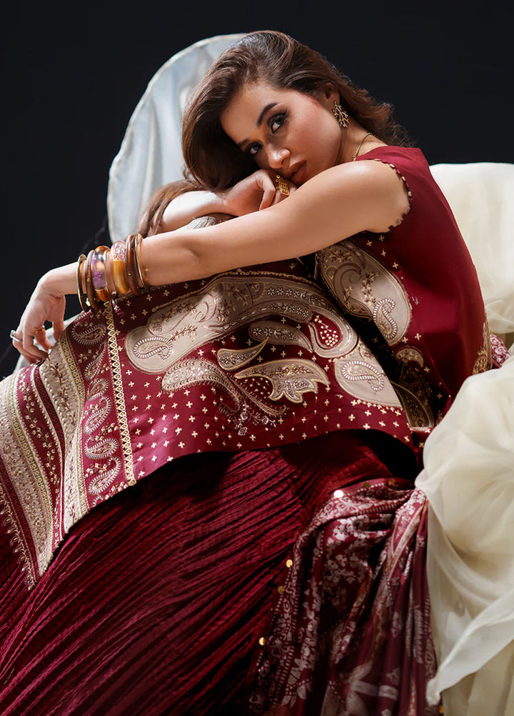 Amour by Bin Ilyas Unstitched Embroidered Lawn 3 Piece Suit BI26ULA 185A - Festive Collection