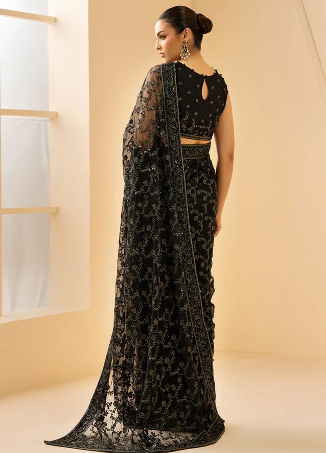 Riwayat by Zarif Unstitched Embroidered Net 3 Piece Suit ZR26URN ZRF-RC-03 QATIM - Festive Collection