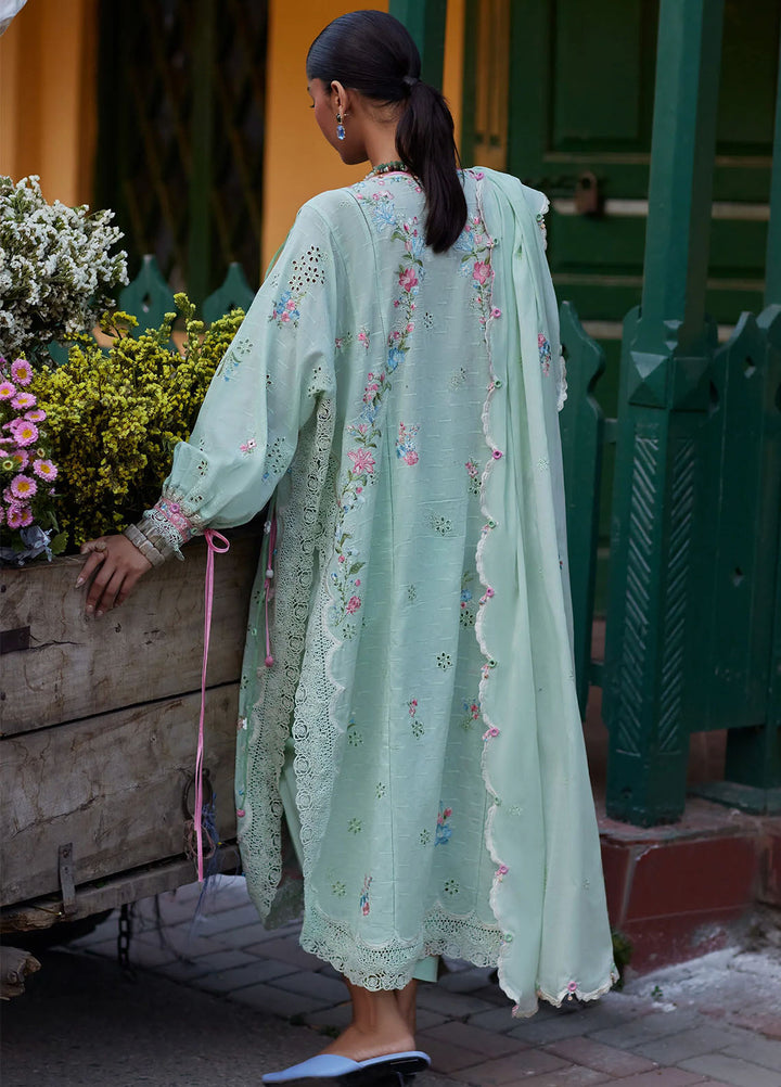 Wild Flower by Zaha Unstitched Embroidered Lawn 3 Piece Suit ZK26UWL ZF26-12 Jade Vine Reverie - Festive Collection