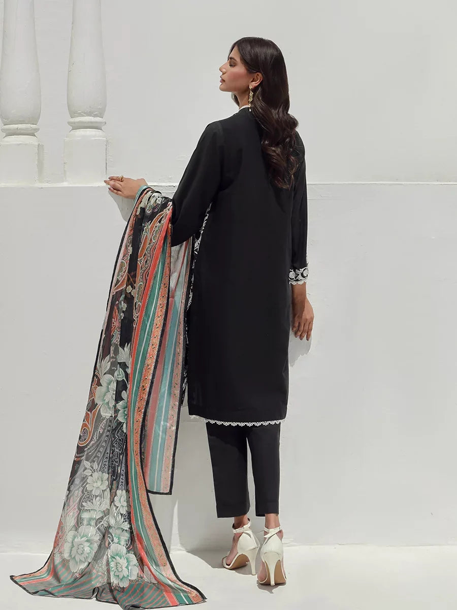 Salitex Women Embroidered Dobby 3 Piece Suit WRS3BA24AL15 - Summer Collection