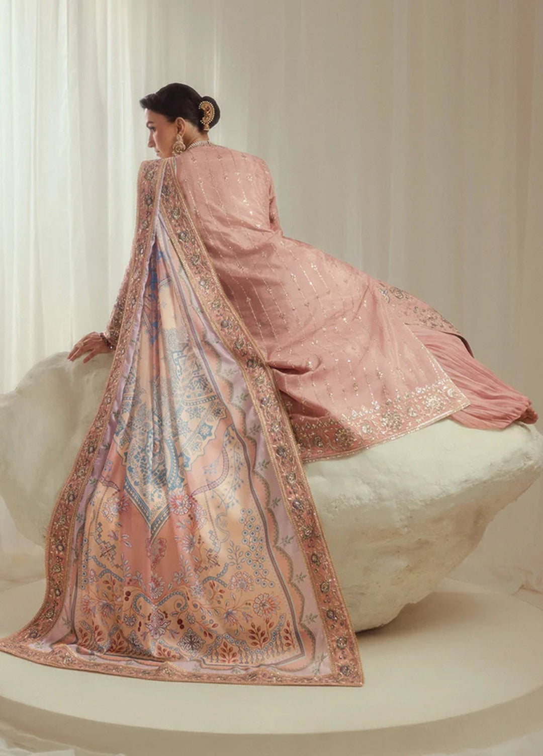 Aik Shaam by AIK Atelier Unstitched Embroidered Medium Silk 3 Piece Suit AIK26UAS C2603 - Wedding Collection