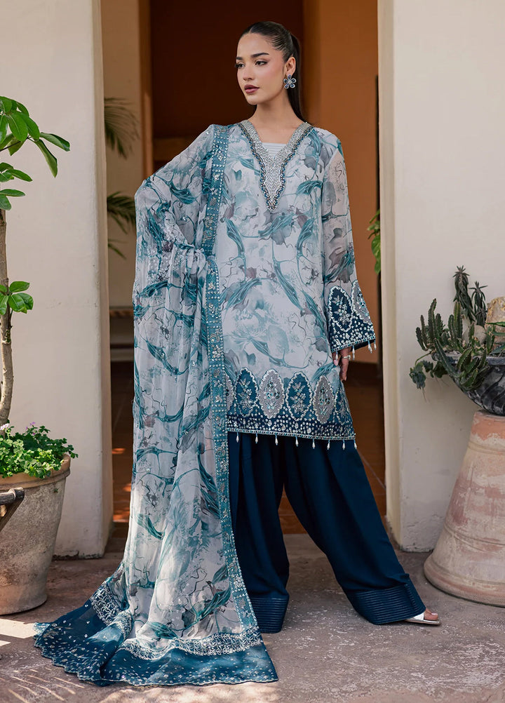 Heirloom by Daria Unstitched Embroidered Chiffon 4 Piece Suit DC26UCH DA-54 - Festive Collection