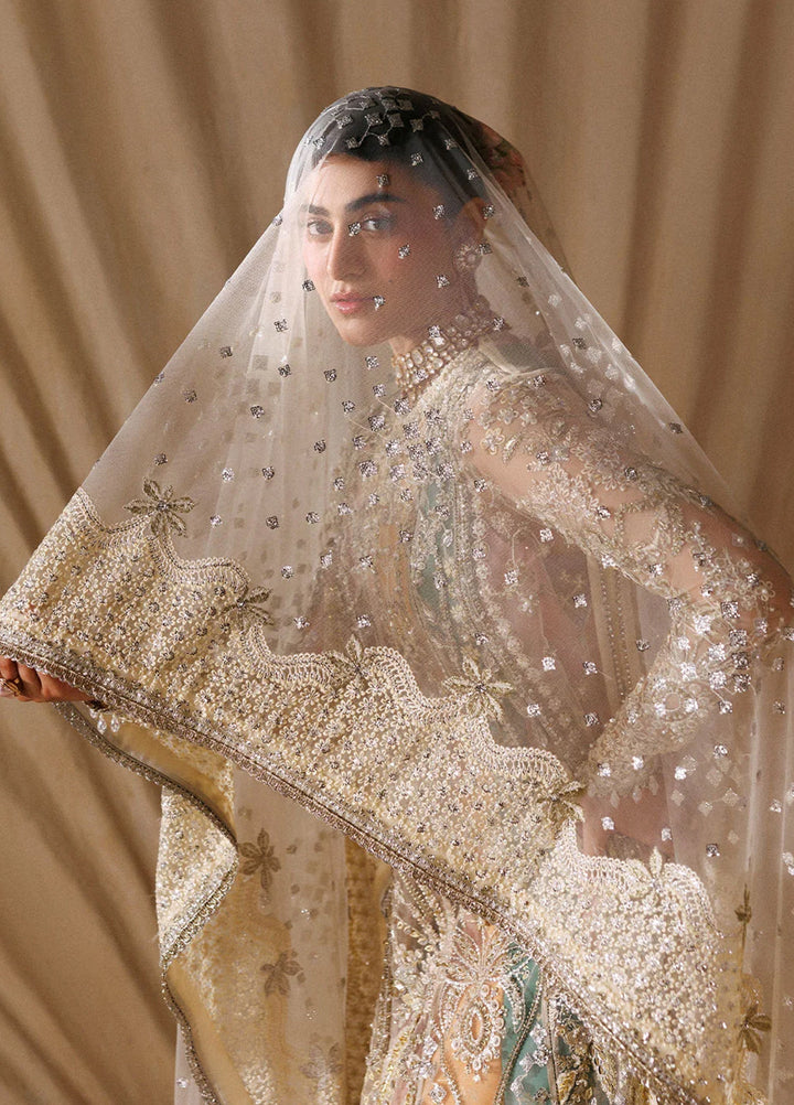 Sardinia Brides Unstitched Hand work Net 3 Piece Suit SR26UB Sorena 1807 - Wedding Collection
