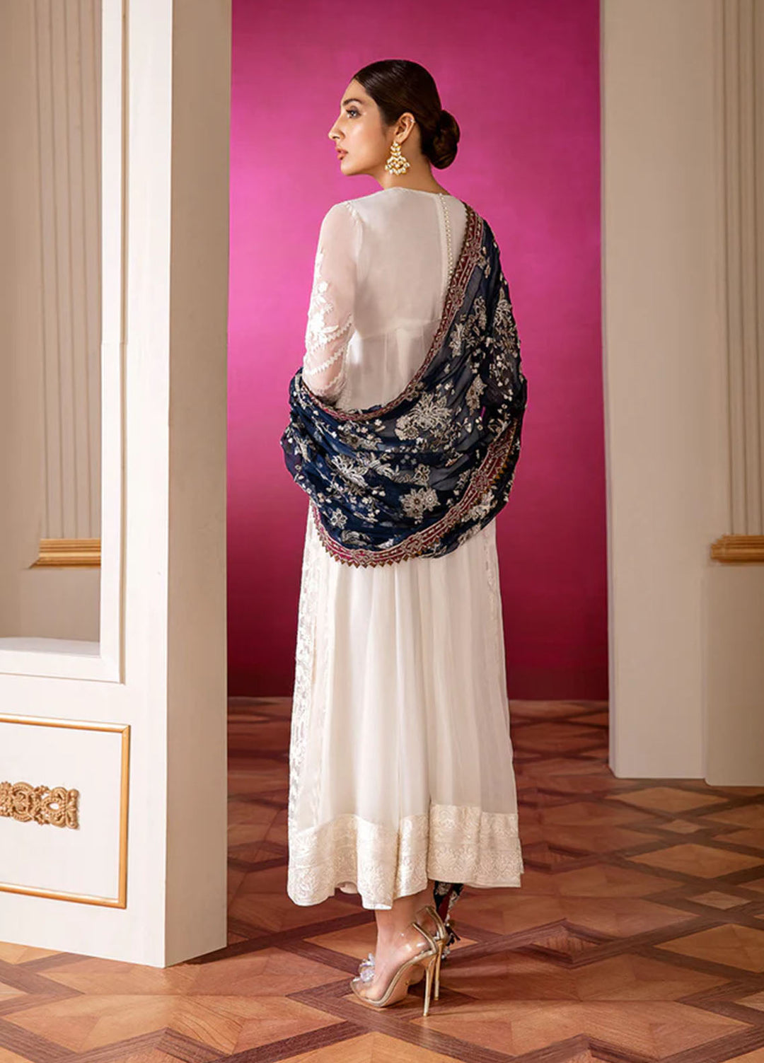 Chantelle by Baroque Unstitched Embroidered Chiffon 3 Piece Suit BQ26UCF 02-Glaze - Festive Collection
