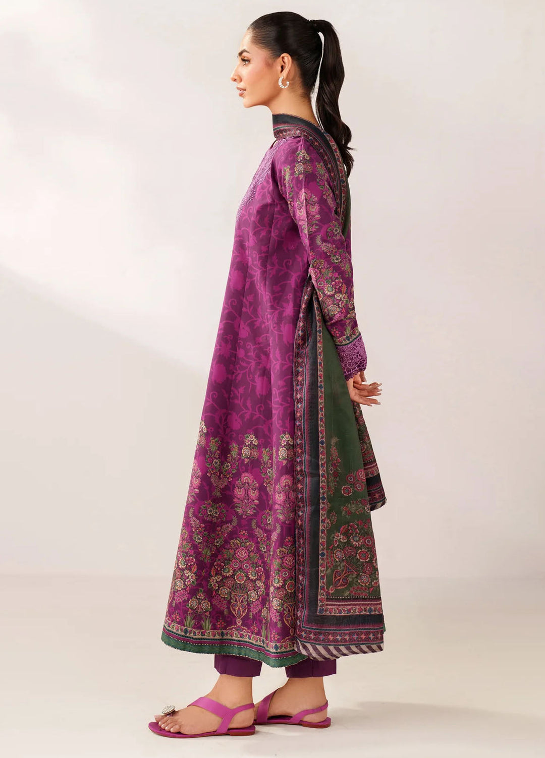 Xenia Formals Unstitched Embroidered Lawn 3 Piece Suit XE26ULS D-07 Ainee - Summer Collection