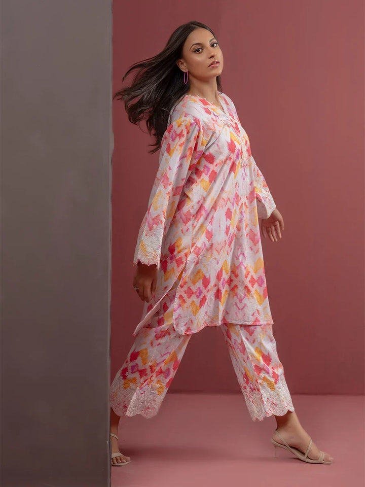 Salitex Women Printed Silk 2 Piece Suit WRS2BA24AL20 - Summer Collection
