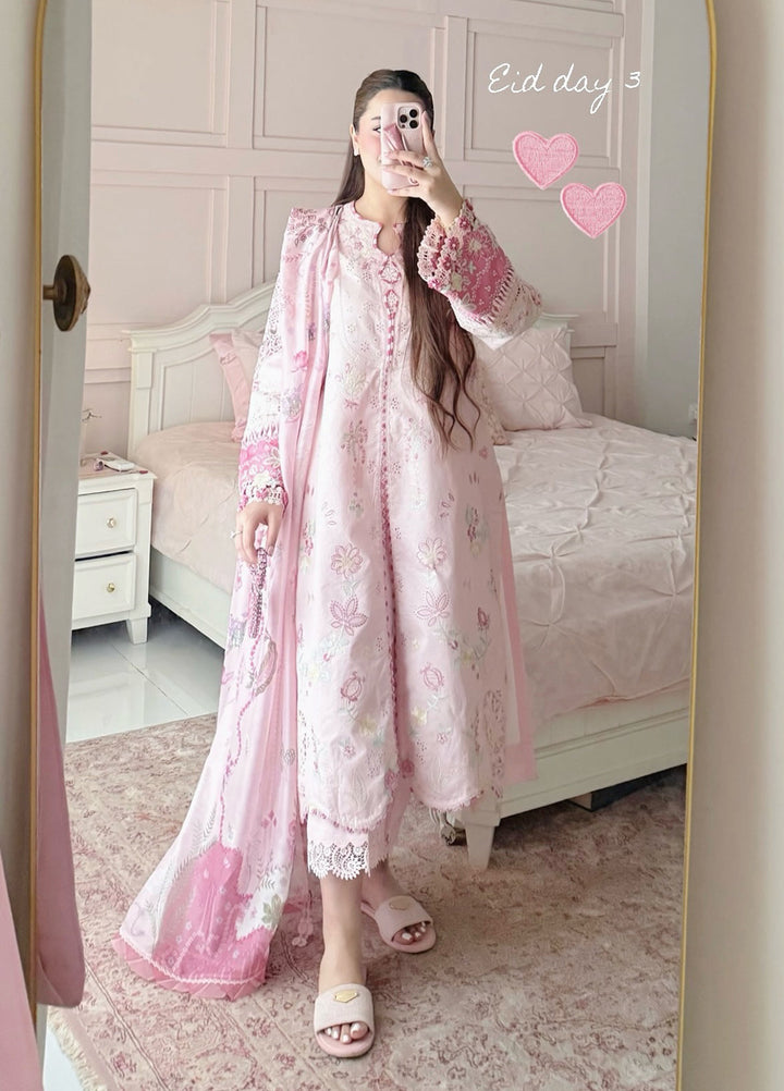 Qalamkar Unstitched Embroidered Lawn 3 Piece Suit QLK26ULF NORAH QFL-4 - Festive Collection