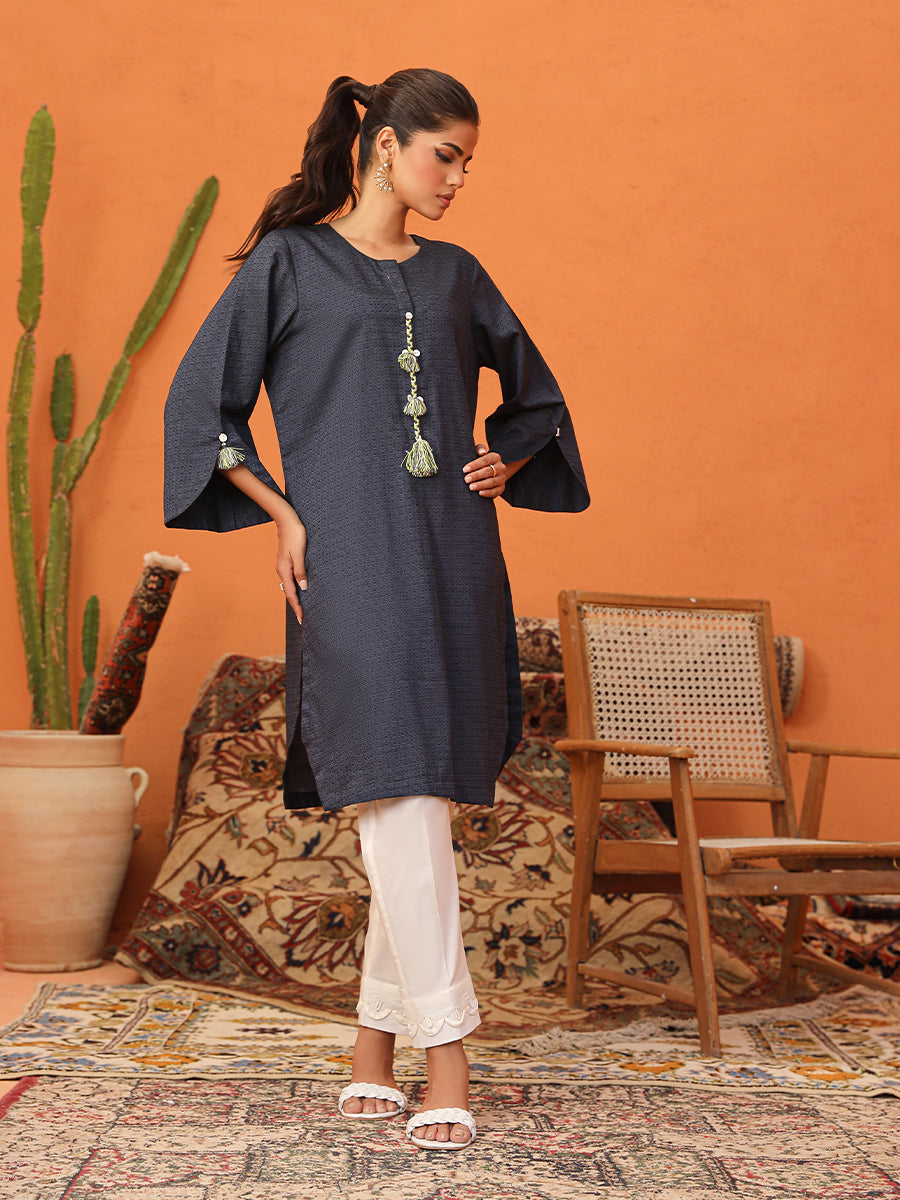 Salitex Women Solids Yarn Dyed 1 Piece Shirt WRTKBA24AL201 - Summer Collection