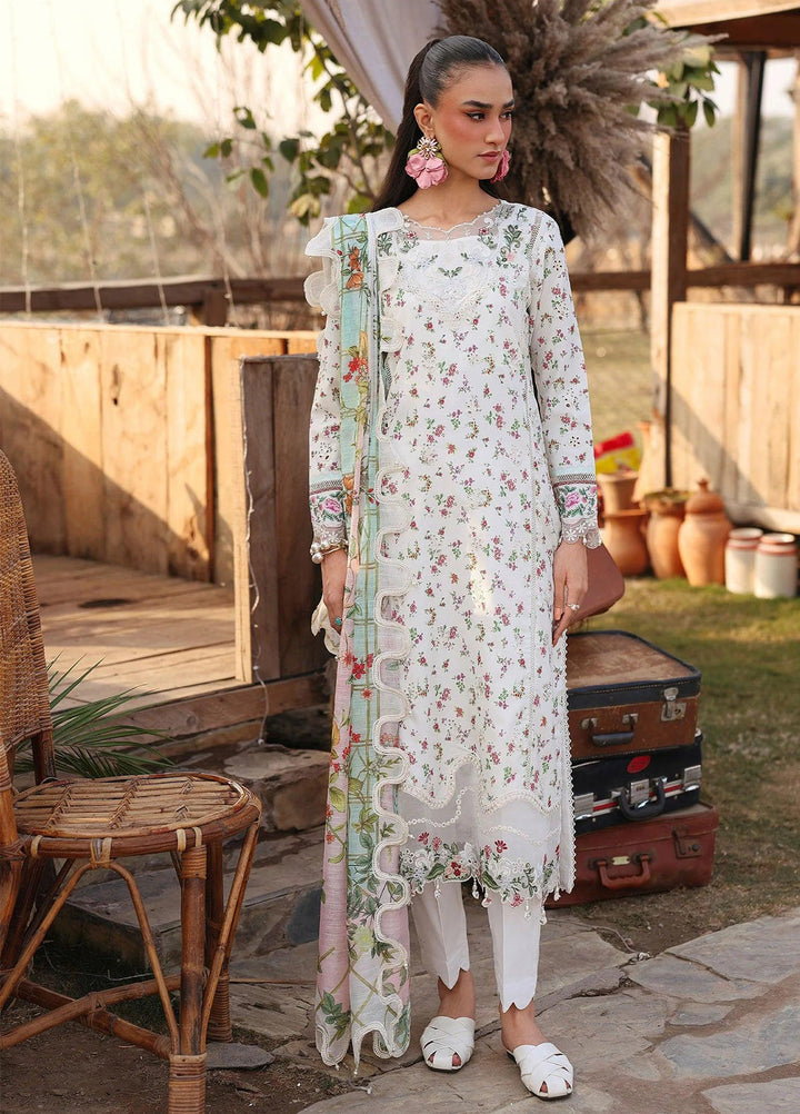 Sardinia Unstitched Embroidered Lawn 3 Piece Suit SRD26ULF D-7 PRIMROSE - Festive Collection