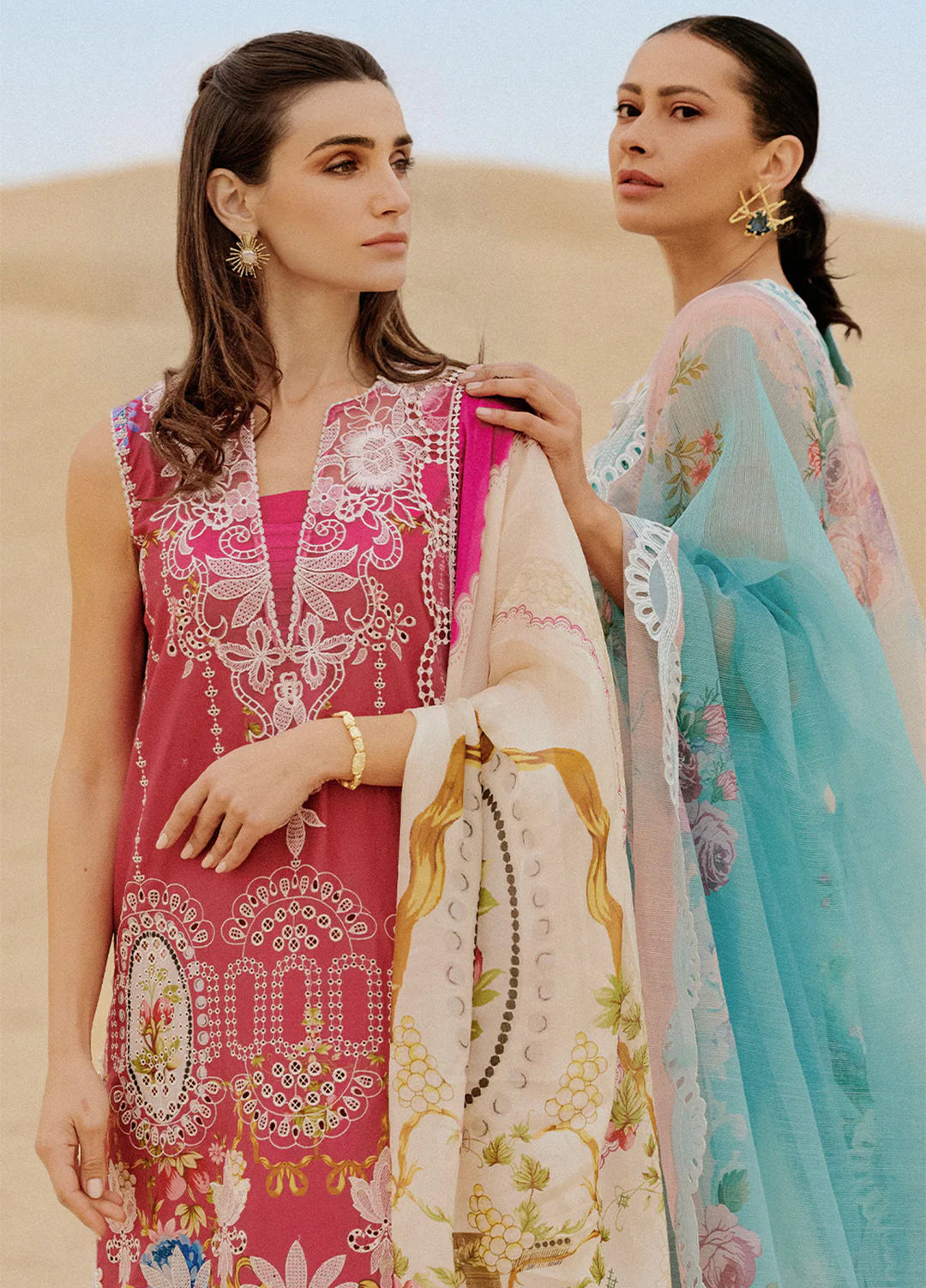 Saira Rizwan Unstitched Embroidered Luxury Lawn 3 Piece Suit SR26ULL SRL26-02 ZUMAR - Festive Collection