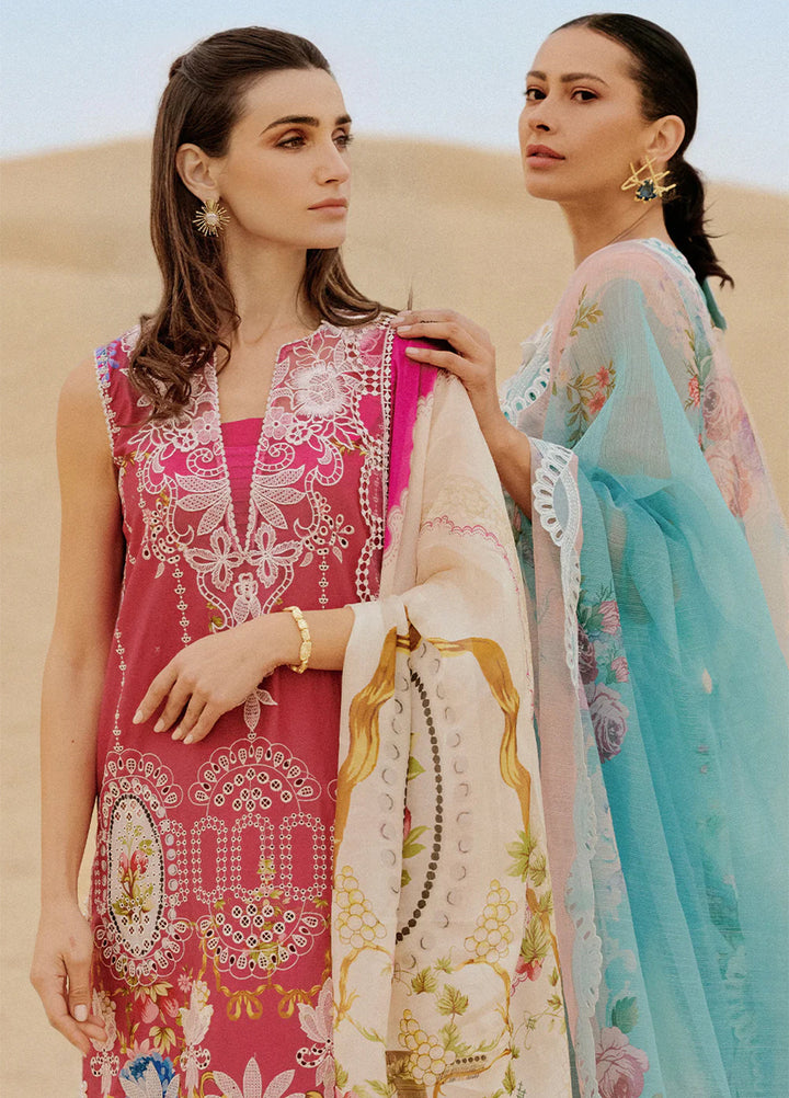 Saira Rizwan Unstitched Embroidered Luxury Lawn 3 Piece Suit SR26ULL SRL26-02 ZUMAR - Festive Collection