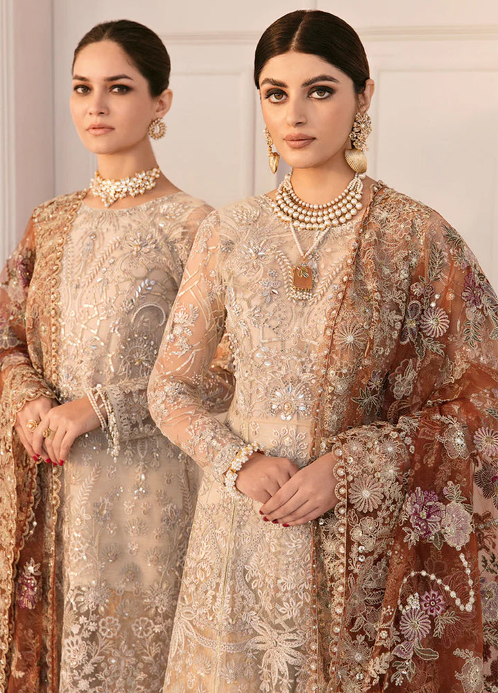 Chantelle by Baroque Unstitched Embroidered Net 3 Piece Suit BQ26UFC BQU-CH11-D03 - Festive Collection
