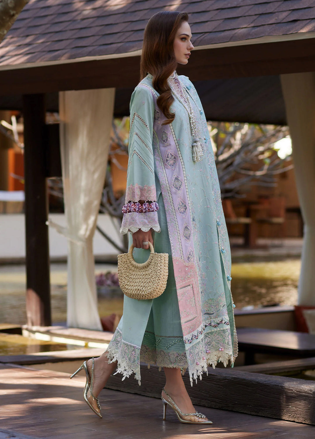 Ariya by Kanwal Malik Unstitched Embroidered Luxury Lawn 3 Piece Suit KM26UA D-3 ELIANA - Summer Collection